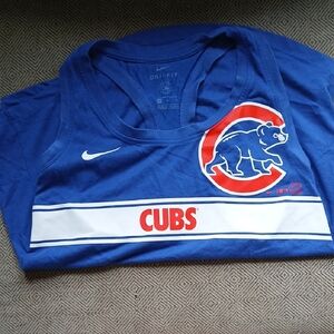 Nike Womens Blue Cubs Tank Top